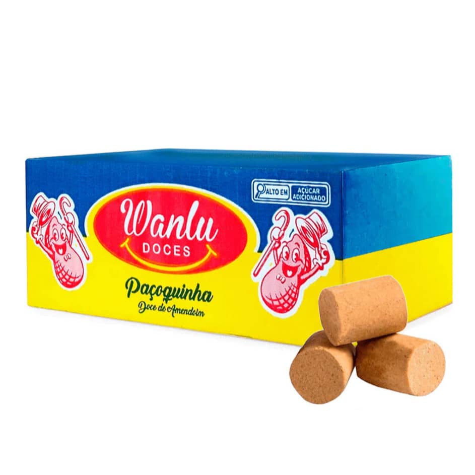 Paçoca 100 unidades caixa