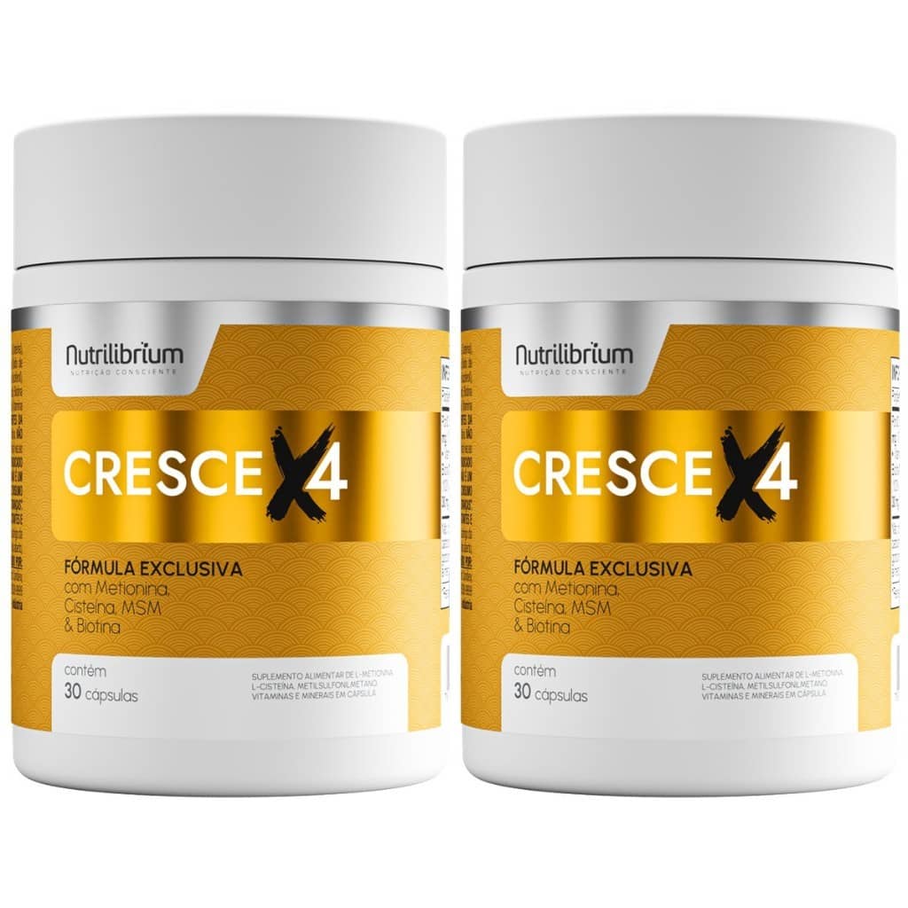 Kit 2x Cresce X4 Total 60 Cápsulas - 2 Meses Nutrilibrium