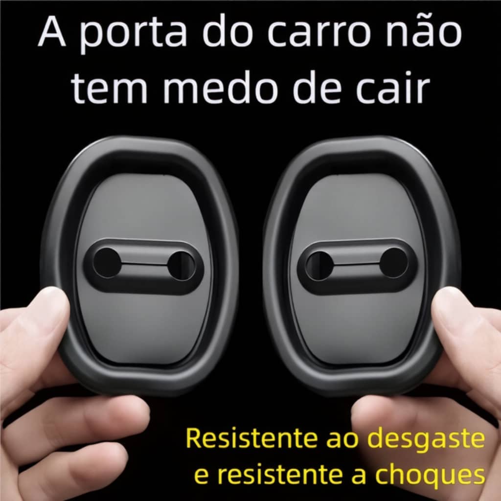 Kit Protetor de Porta do Carro 4 Peças - Amortecedor Borracha Anti Colisão 4.4