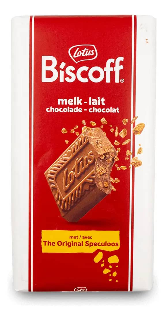 Barra De Chocolate Crocante Lotus Biscoff Speculoos Biscoff Lotus Chocolate Com Sem Agregado 180 G