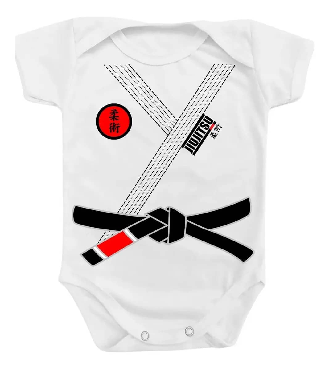 Body Roupa Para Bebê Kimono Jiujtsu Menino Menina Branco P