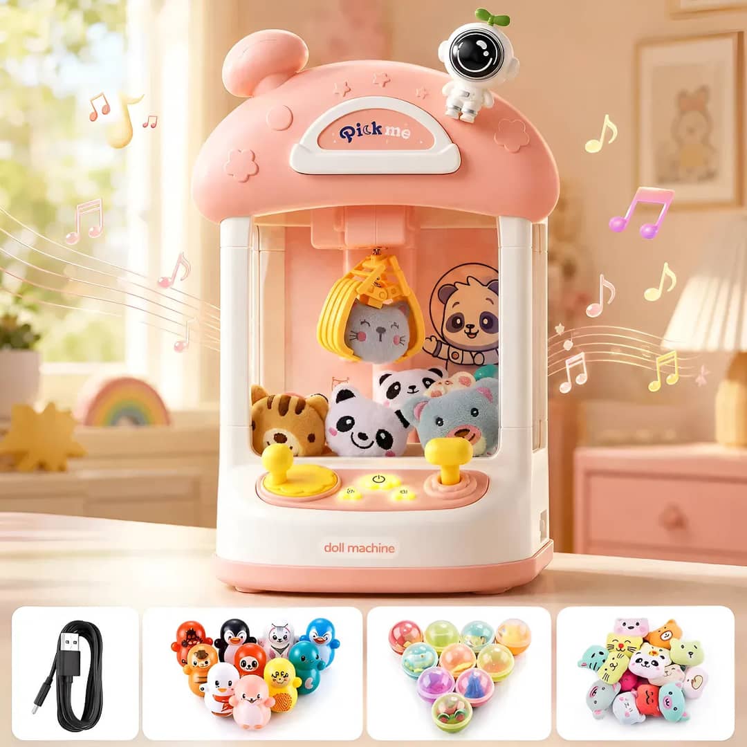 Mini Máquina De Pegar Bichinho Infantil Garra Com Brindes