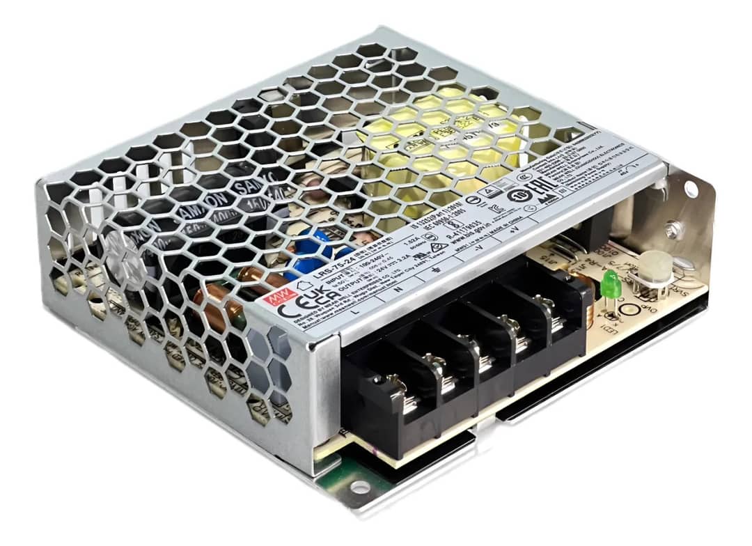 Fonte Chaveada Mean Well 24v 3.2a 75w Modelo Lrs-75-24 Proteção