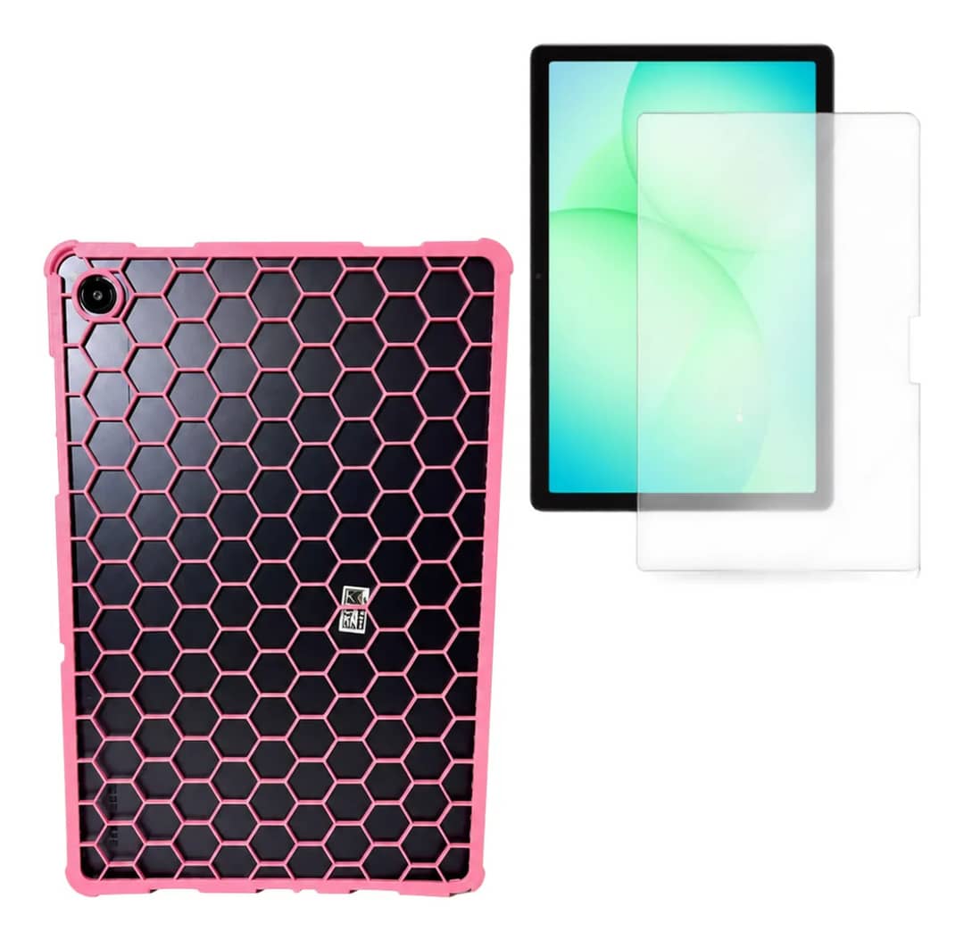 Capa Rosa Slim Película P/ Tablet Samsung Galaxy Tab A11+ 11 Rosa