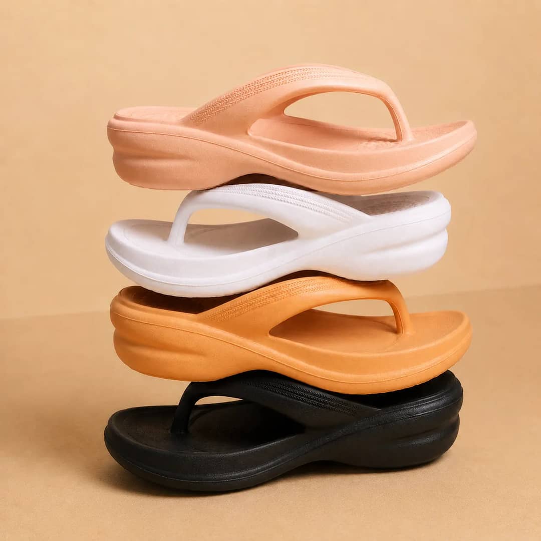Chinelo Ortopédico Feminino Plataforma Leve Macio Casual