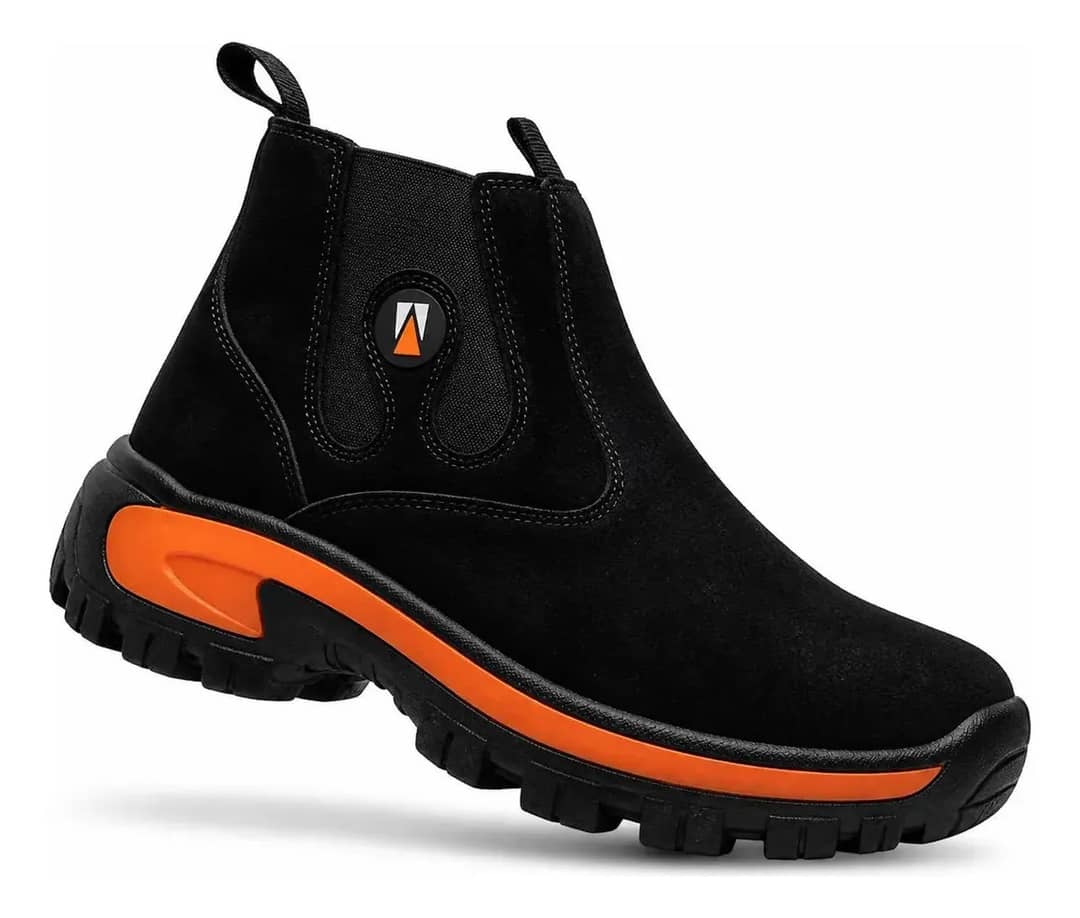 Bota Masculina Coturno Adventure Couro + Palmilha Reforçado