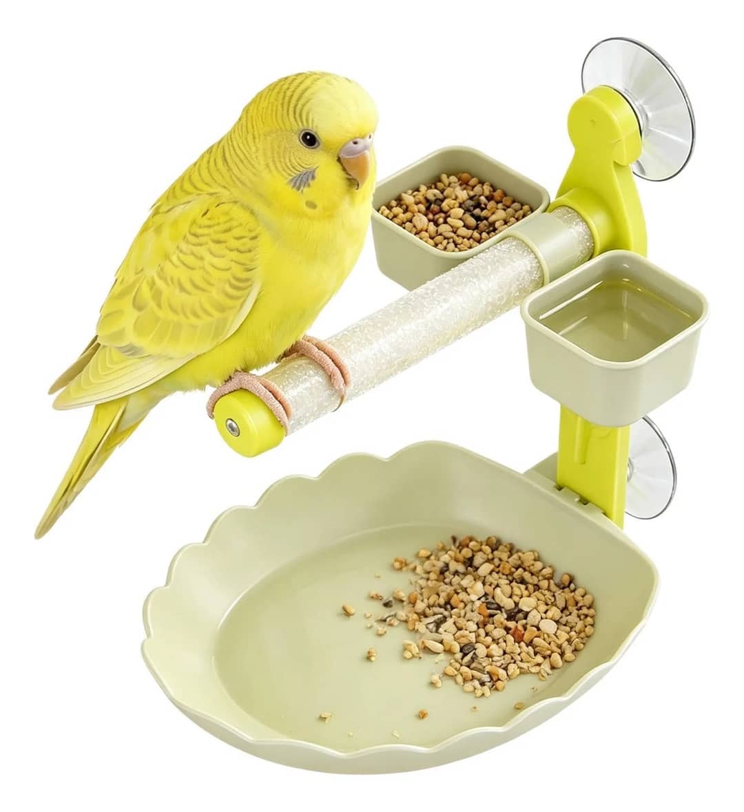 Parrot Perch Stand Heavy Duty Hangable Suction-cup Training