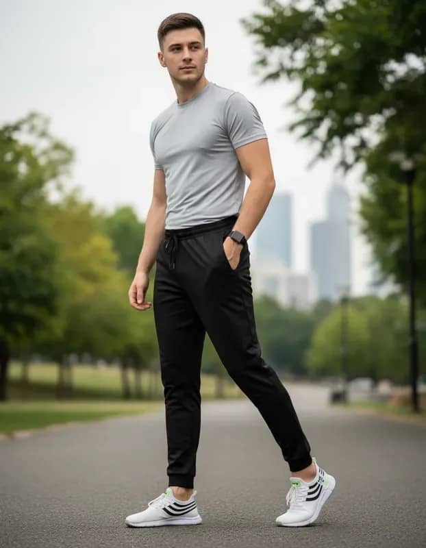 Calça Tactel Jogger Masc Para Pratica De Esportes Corrida