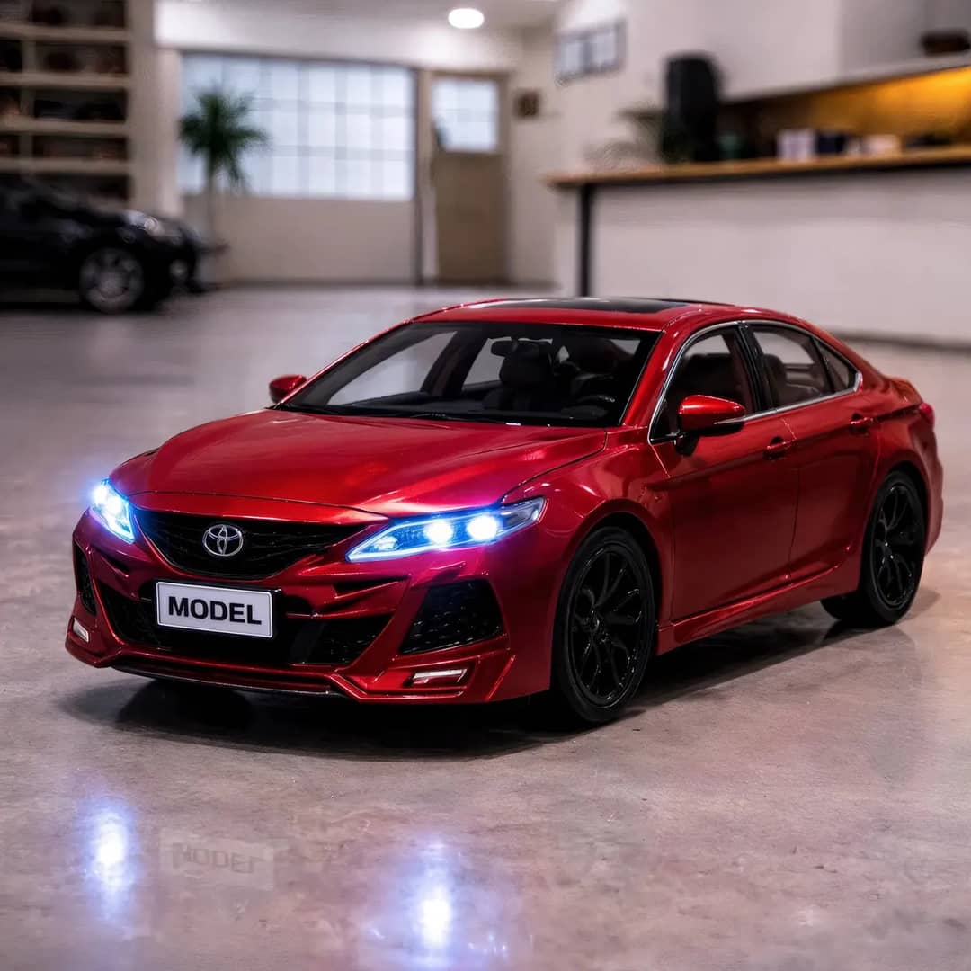 Yuta Ligeiro Miniatura Corolla Metal 2025 1:24 Totota Corolla Sedan 1:24 Luxo Toyota Vermelho