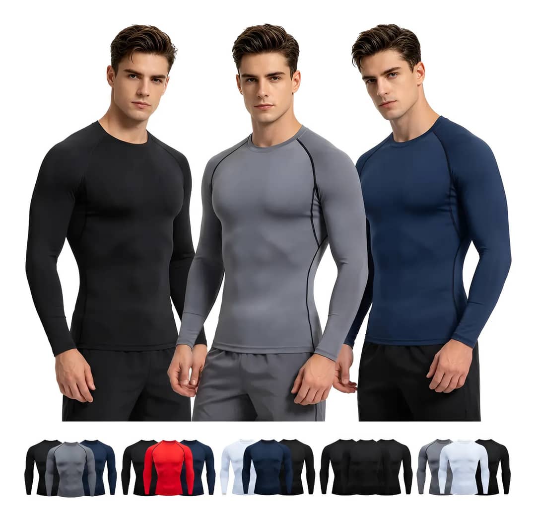 Kit 3 Camisetas Térmicas Masculina Térmica Proteção…
