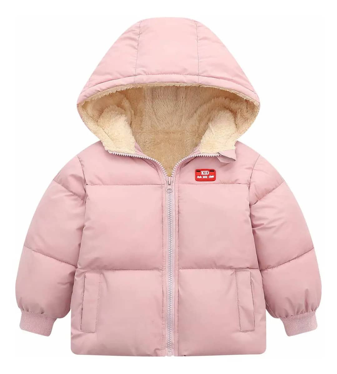 Conjuntos Acolchoados De Lã Quente Com Capuz Doméstico Para Rosa 5-6 Years