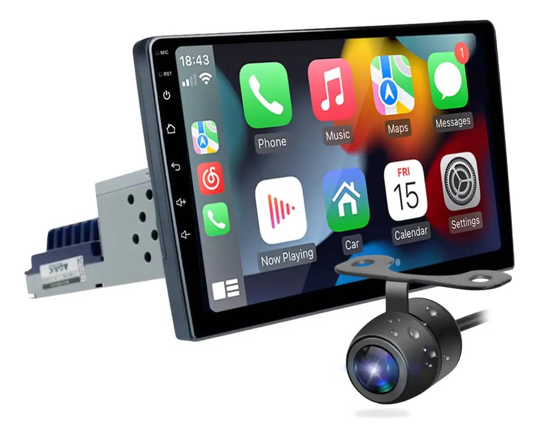 Multimidia Quadcore 9 Polegadas Carplay Android Auto 1 Din 2gb 32gb Som De Carro Multimídia Carro Som