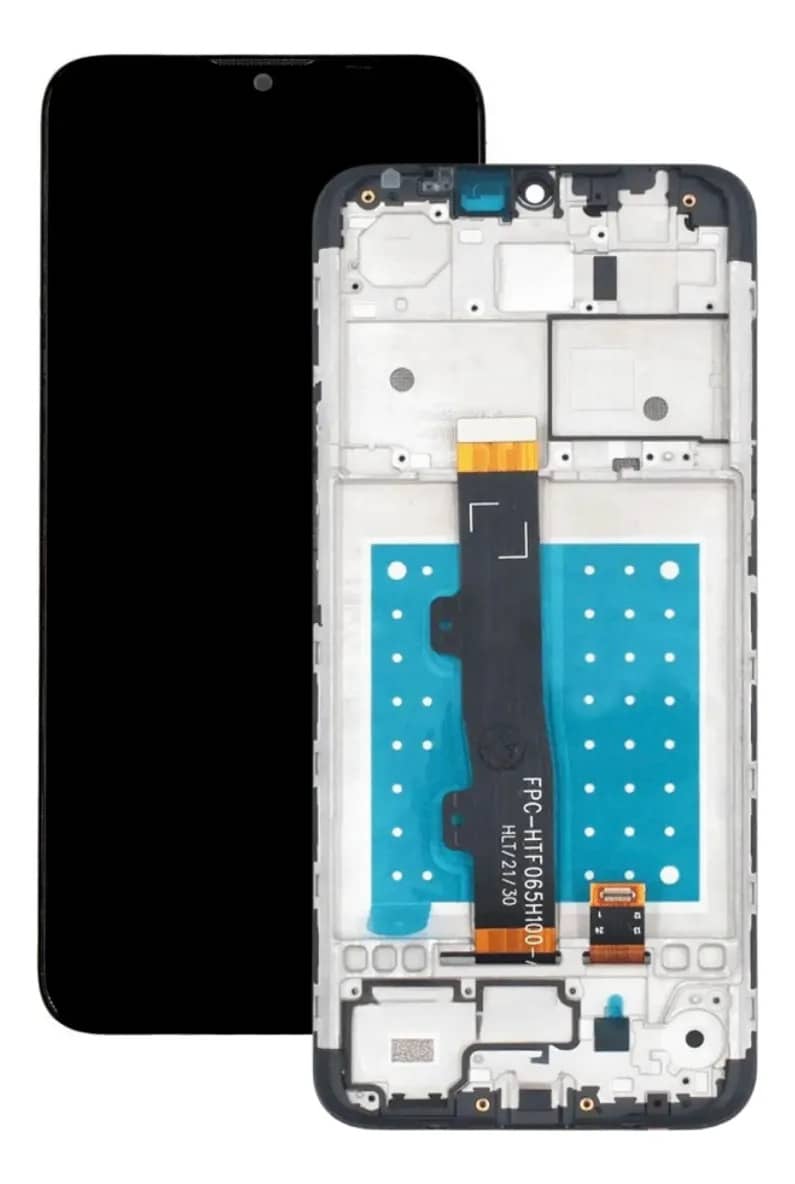 Tela Frontal Display Lcd Aro Para Moto E7 Xt2095 + Pelicula Preto