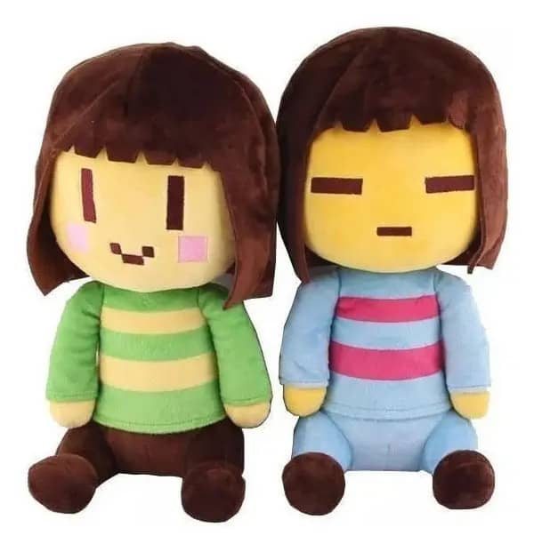 2 Peças De Boneca De Pelúcia Undertale Frisk Chara .
