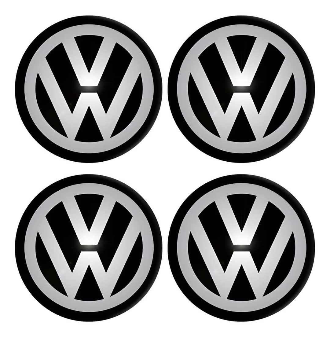 Kit 4 Emblemas P/ Calota Carro Rodas Adesivos Resinados…