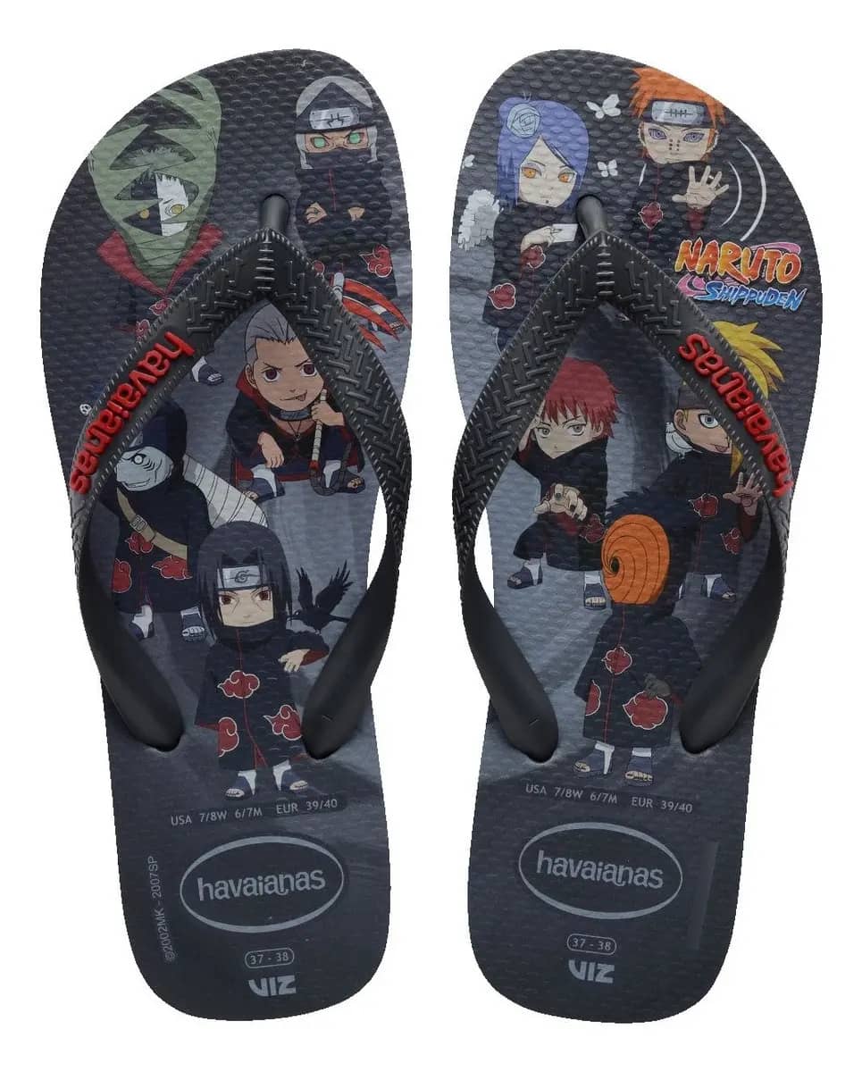 Chinelo Havaianas Naruto Shippuden Original Top Akatsuki