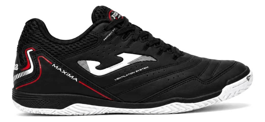 Chuteira Futsal Joma Maxima Adulto Preta E Branca Preta E Branca 41 Br