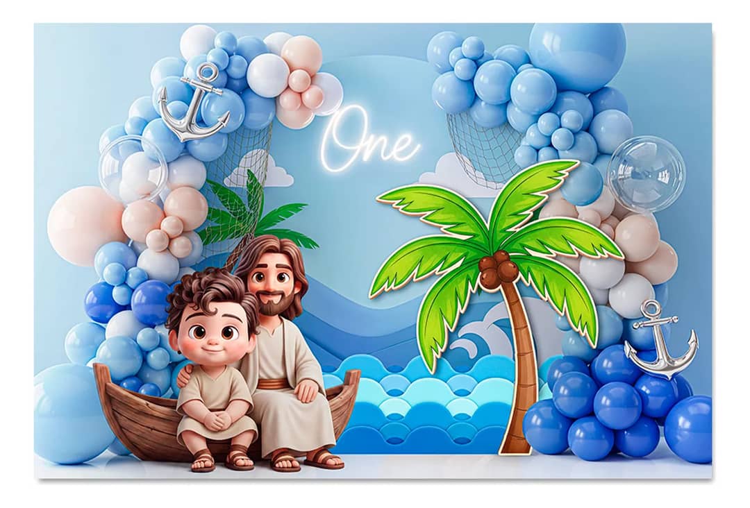 Fundo Fotográfico 3d Painel Newborn Tu És Pedro 2,20x1,50m Cenários Smash Newborn Religioso Tú És Pedro