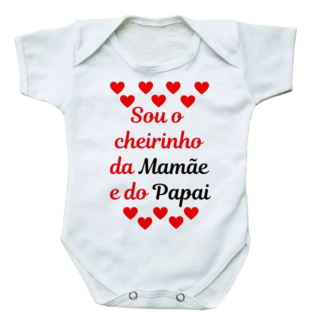 Body Bebe Roupinha De Bebê Personalizado Com Frase Roupa Branco G