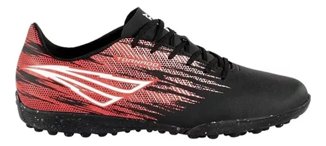 Chuteira Society Penalty Tornado Masculina Preto E Vermelho 44 Br