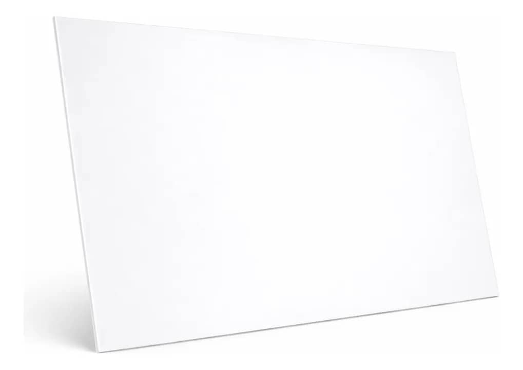 Placa Chapa Acrílico Branco Leitoso 60x40 2mm Flexivel Retangular