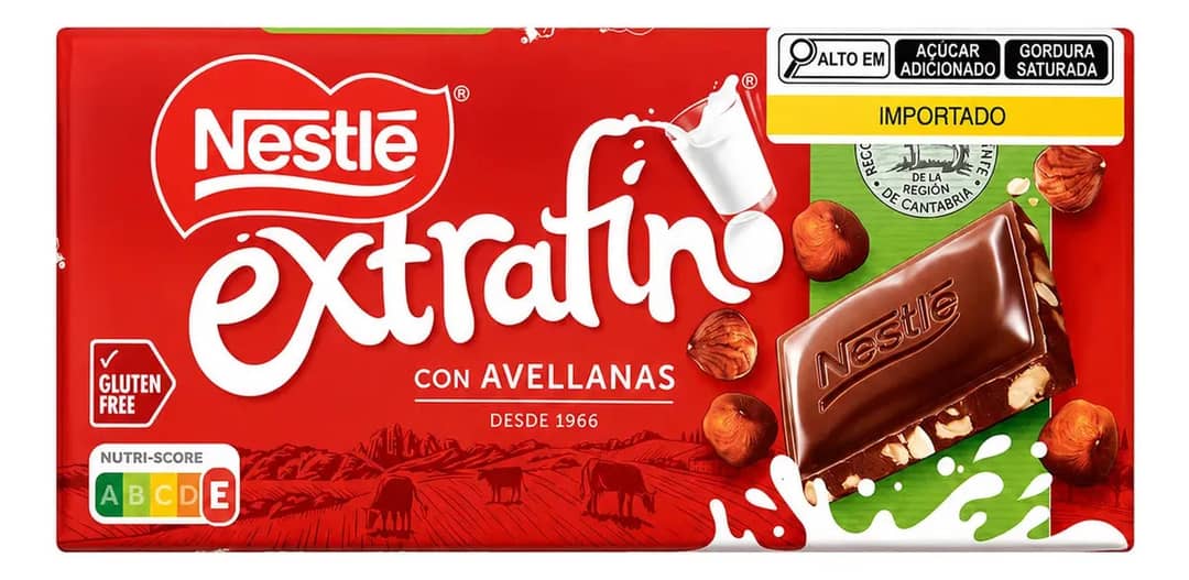 Chocolate Nestlé Ao Leite Com Avelã Sem Glúten 120 G