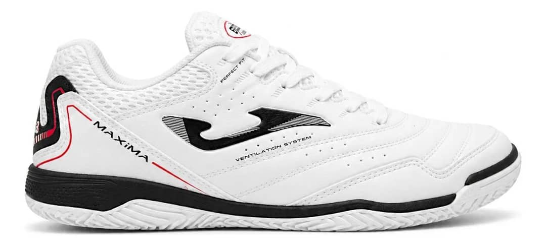 Chuteira Futsal Joma Maxima Adulto Branca E Preta 40 Br