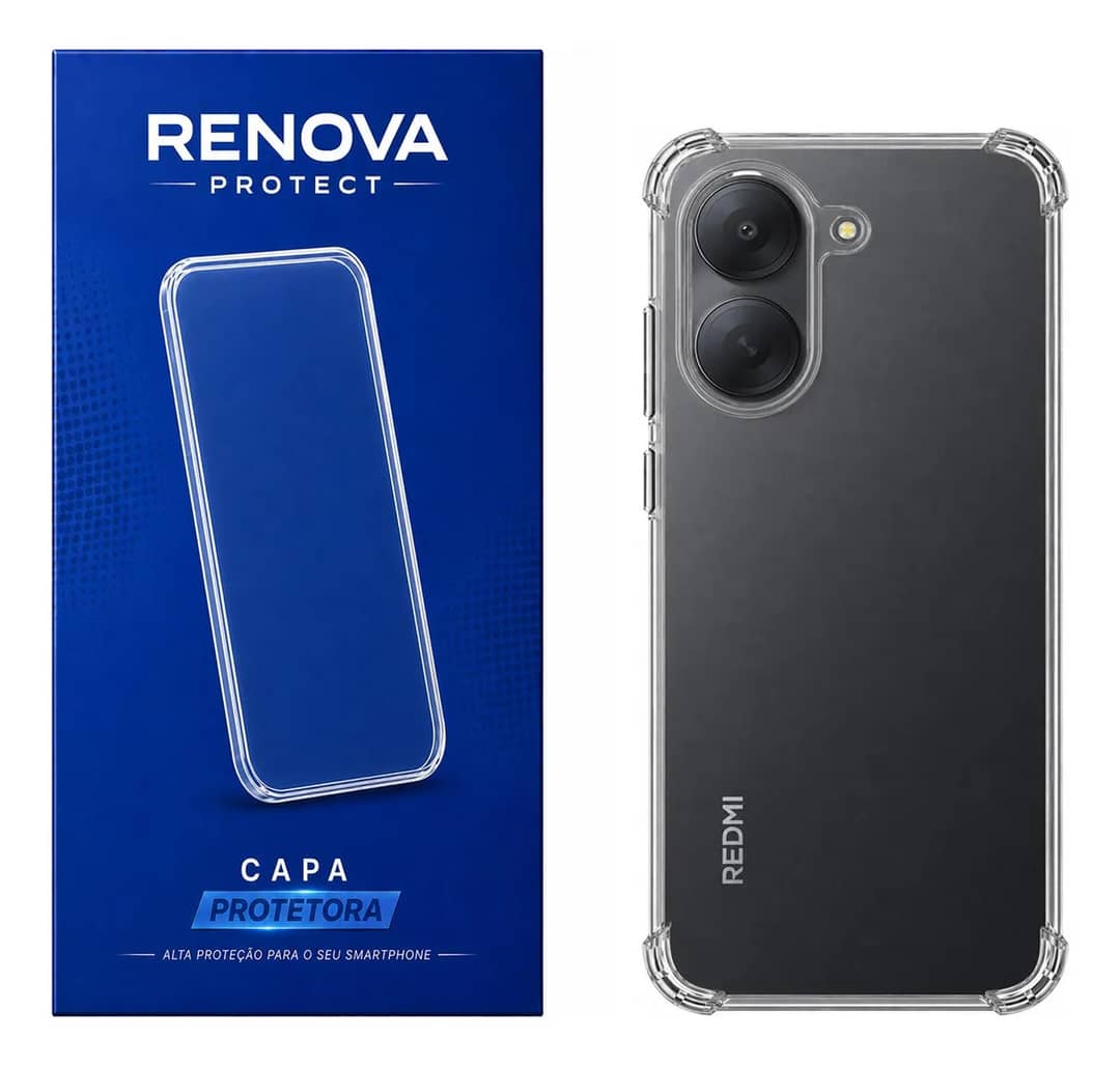 Capa Anti Impacto Renova Protect Para Xiaomi Redmi A7 Transparente Lisa