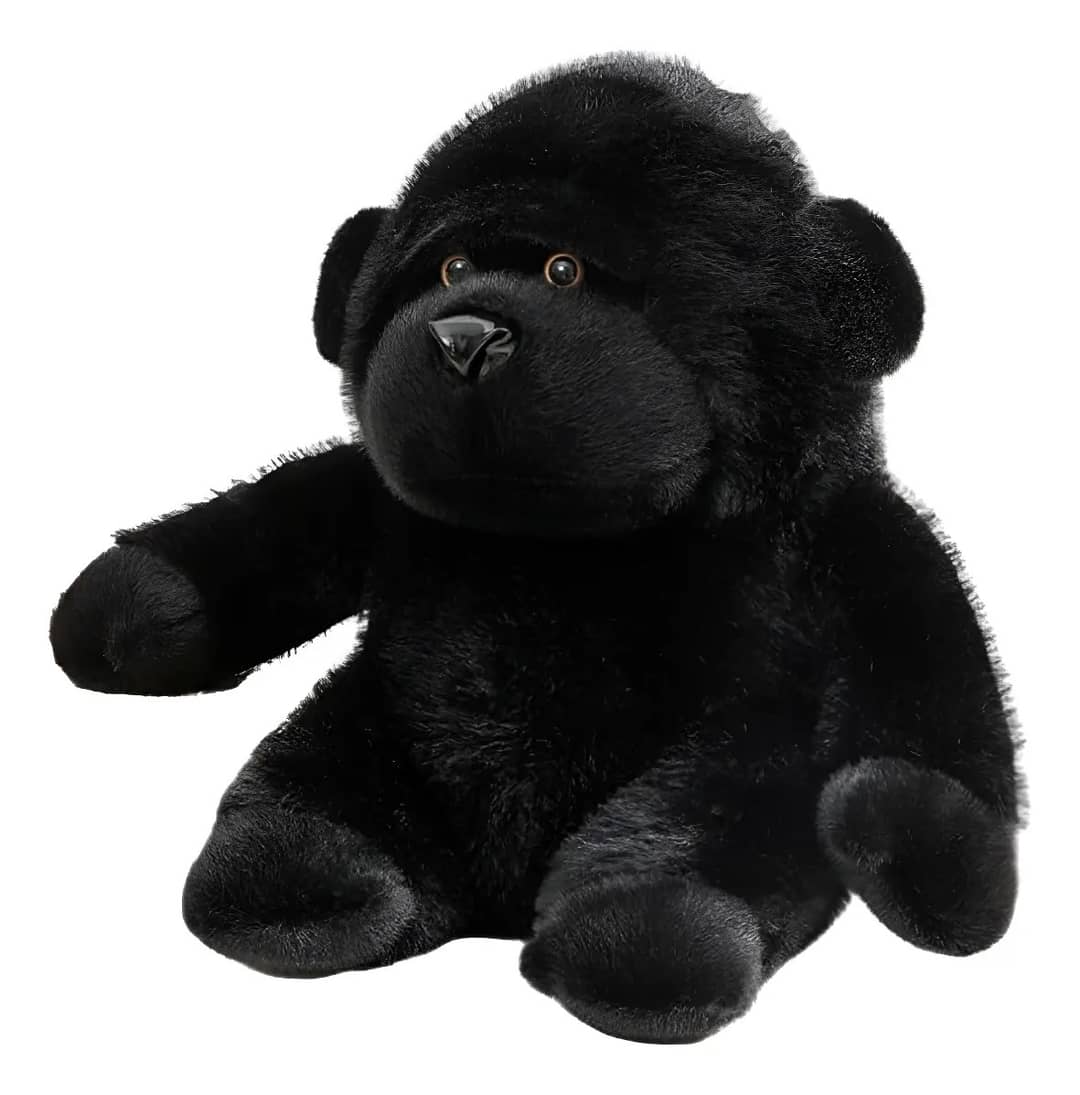 Brinquedo De Pelúcia Black Gorilla De 1/2 Polegada