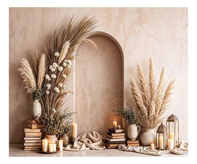 Fundo Fotográfico Tecido Para Cenário Tema Boho 3,00x2,50 Boho Fg-3582