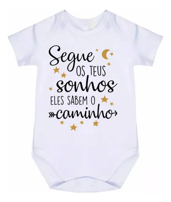 Roupa De Bebê Body Segue Os Seus Sonhos R6499 Branco M