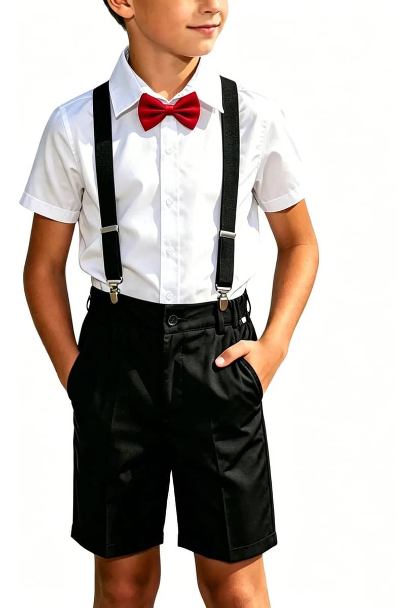 Conjunto Infantil Durável, Roupa Suspensiva Formal De Manga