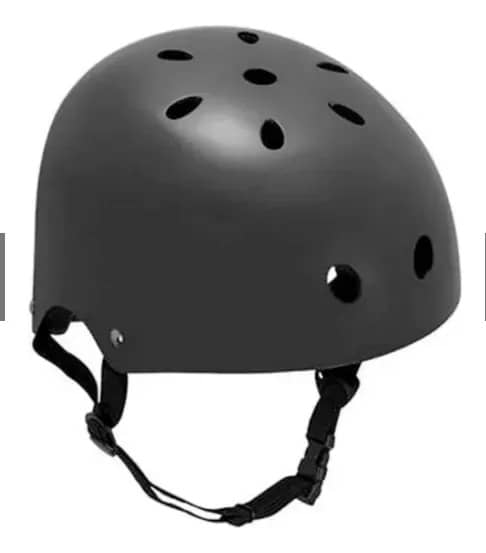 Capacete Skate Bike Patins Gta Preto Tam 54 A 58 Tiras Ajustáveis E Ventilação M