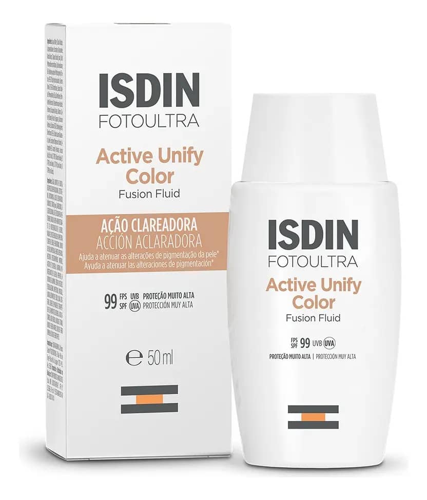 Isdin Clareador Facial Foto Ultra Active Unify Color Fps 99 - 50ml Todo Tipo De Pele