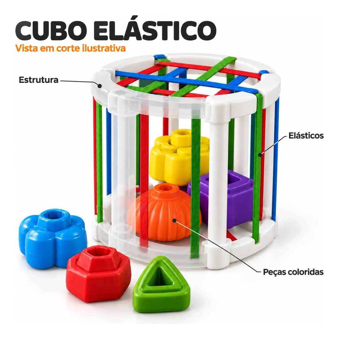 Cubo Elástico Infantil Inclusão Didático Down Shopper…