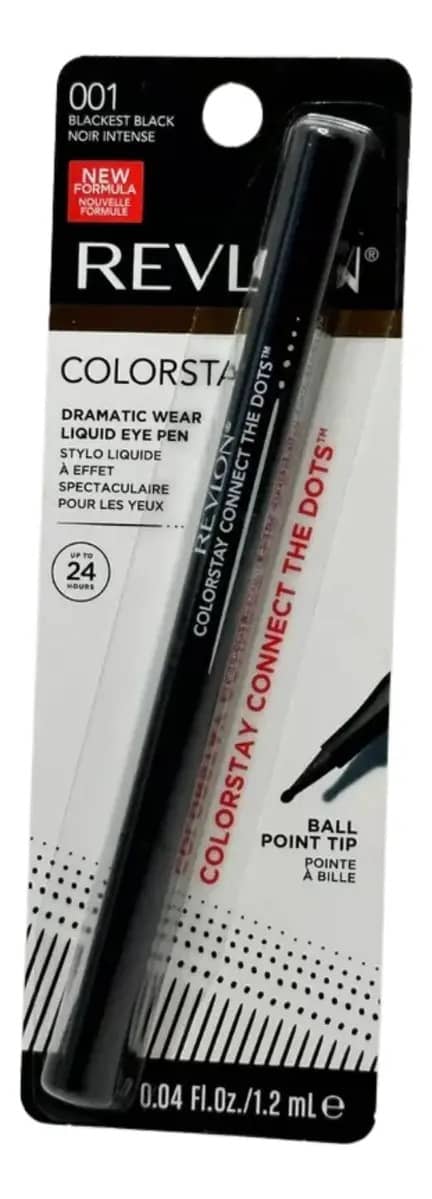Revlon Colorstay Liquid Eye Pen Black - Delineador Liquido Cor Preto Efeito Mate Fosco