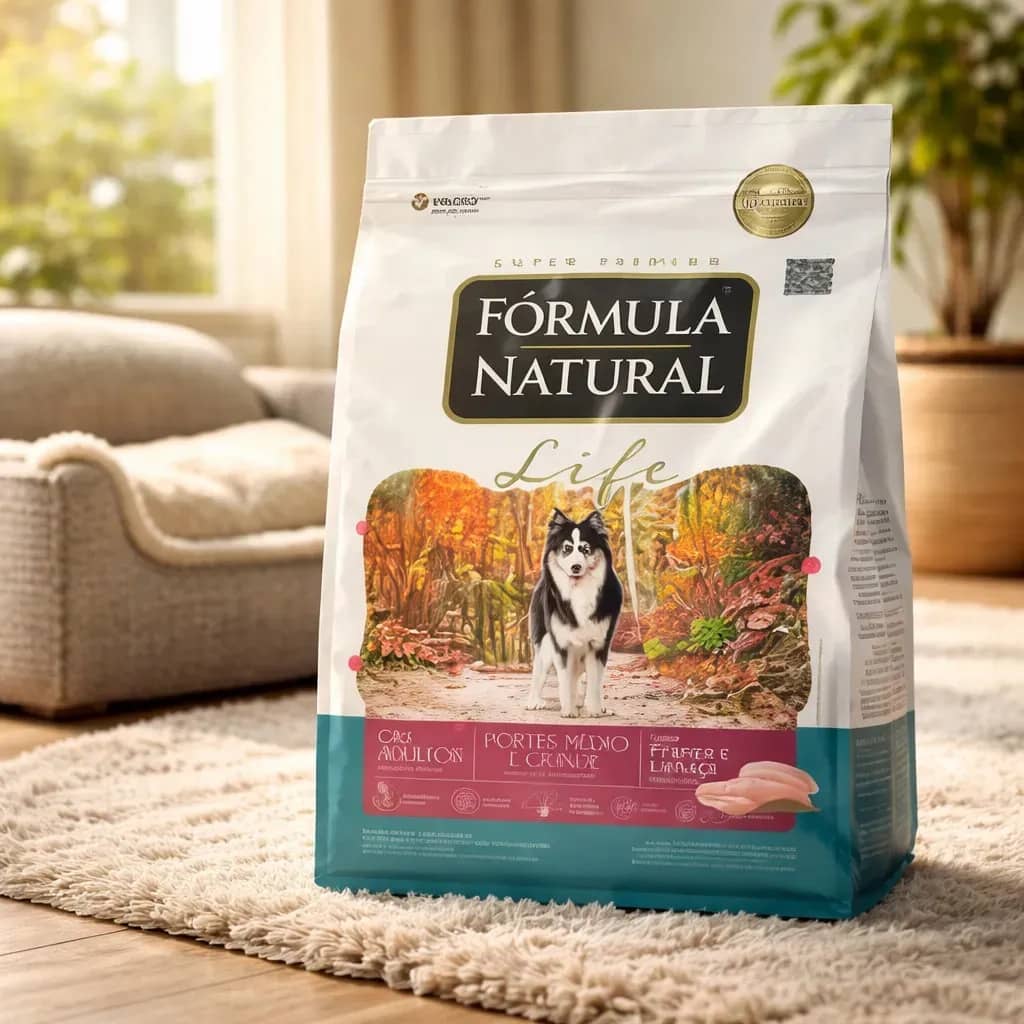 Fórmula Natural Life Cães Adultos Portes Médio E Grande Frango E Linhaça 15 Kg