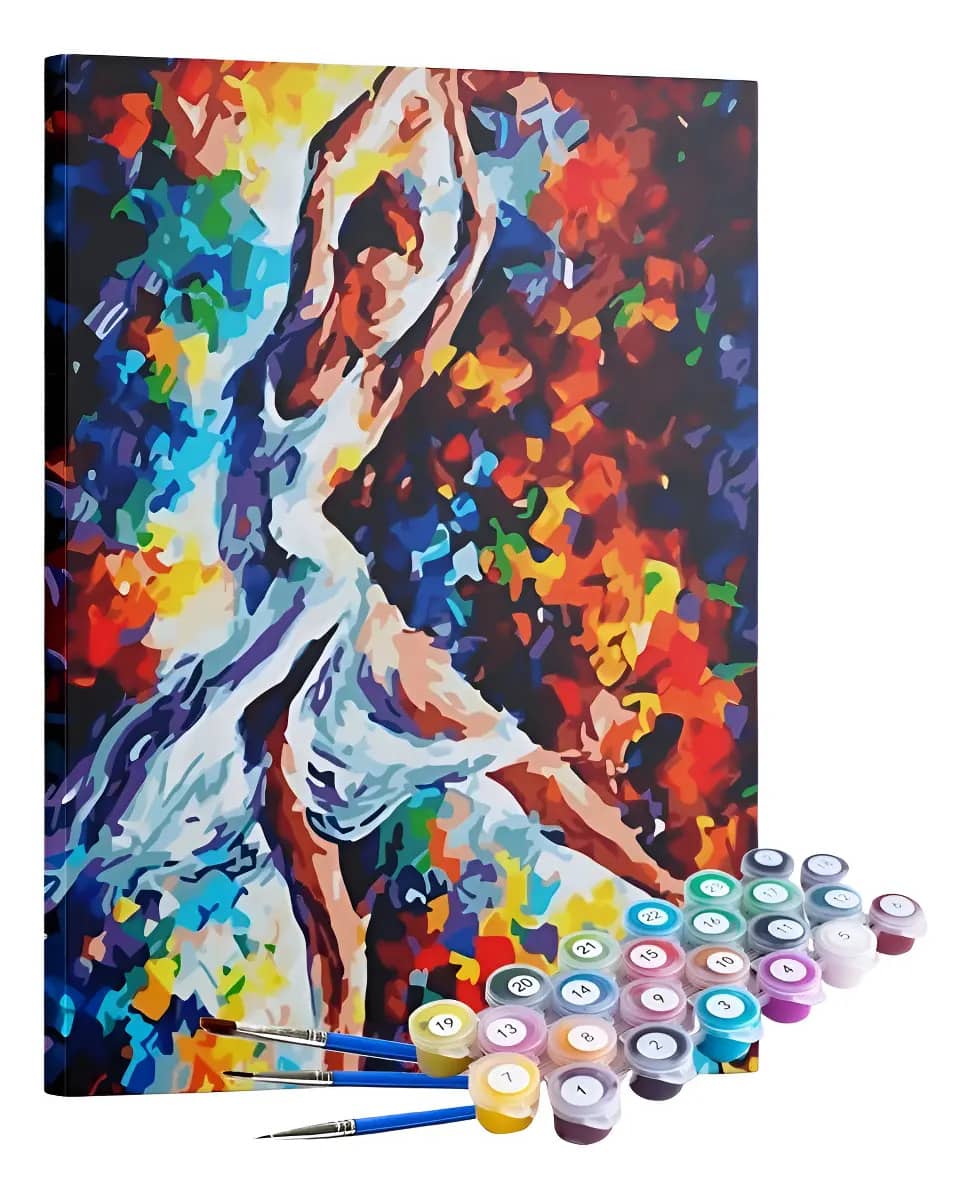 Kit Pintura Terapêutica - Bailarina Colorida