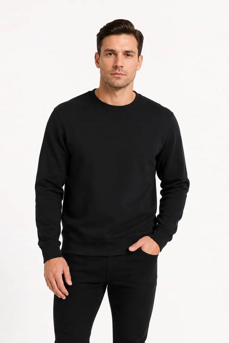 Blusa Moletom Casaco Frio Masculino Casual Flanelado Liso M Preto Liso