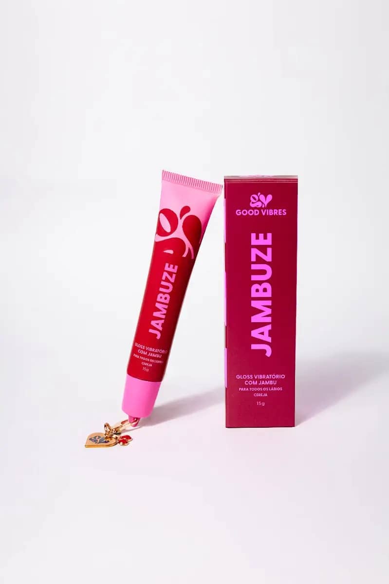 Gloss Jambuze Gel Vibratório Com Jambu Good Vibres Cereja