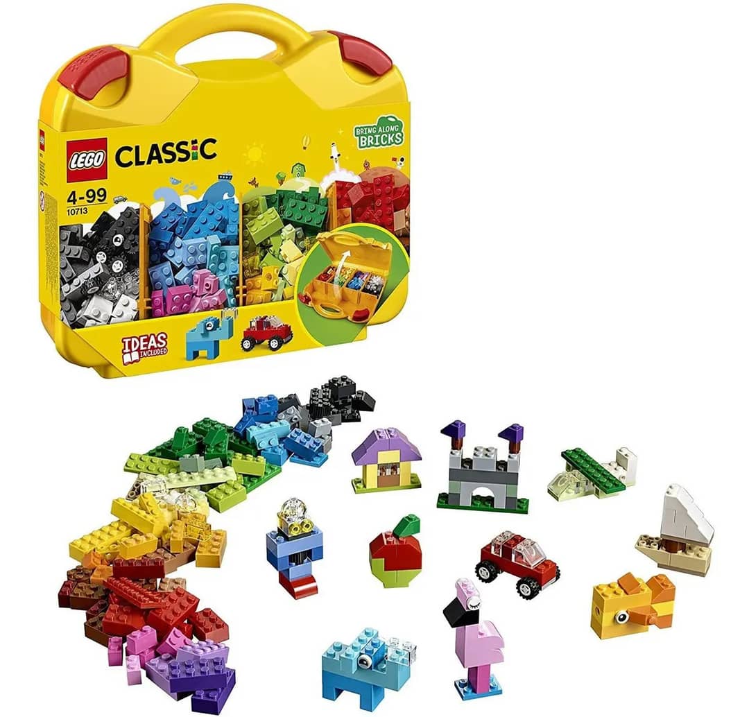 Lego Classic Maleta Da Criatividade 10713; Brinquedo Criativo Para Montar E Imaginar; Maleta Com Peças Coloridas Para Criar Bichinhos, Supercarros, Casas E Muito Mais; Presente Para Crianças 213
