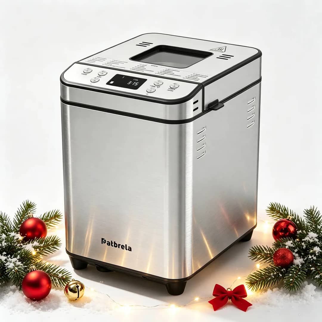 Panificadora Automática 600w Capacidade 950g Com 25 Programas 3 Cores De Crosta 3 Pesos De Pão Função Manter Aquecido 60min Antiaderente Prateado 127v