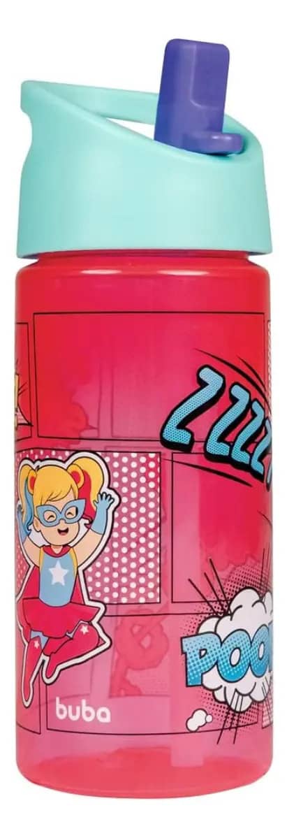 Buba Garrafa Super-heroinas Rosa
