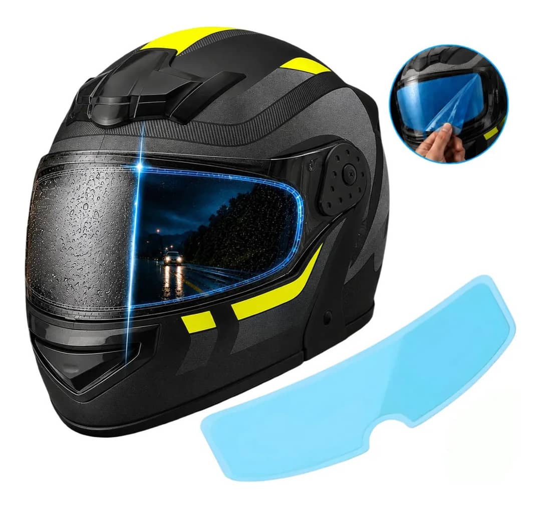 Película Viseira Anti Embaçante Protetora Capacete Universal Transparente