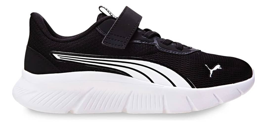 Tênis Infantil Flexfocus Modern Running Puma Puma Black-puma White Geométrico 28 Br