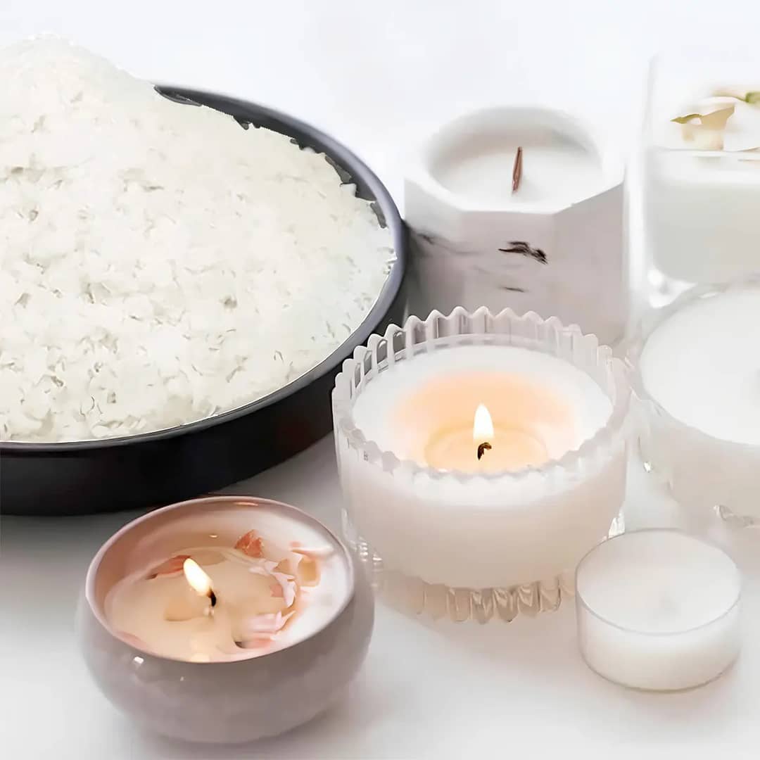 Cera De Coco Em Escamas 2kg Para Velas Artesanais E Cosméticos