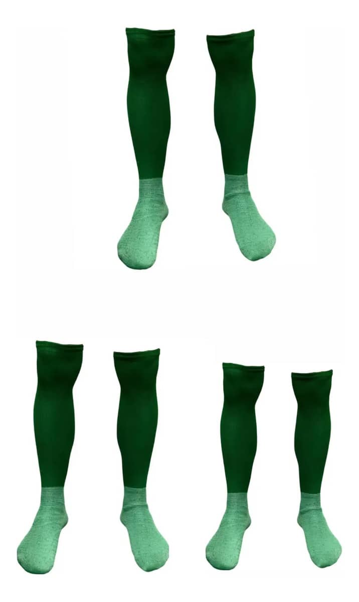 Kit 3 Pares Meião De Futebol Zoup Verde-musgo 38 A 43