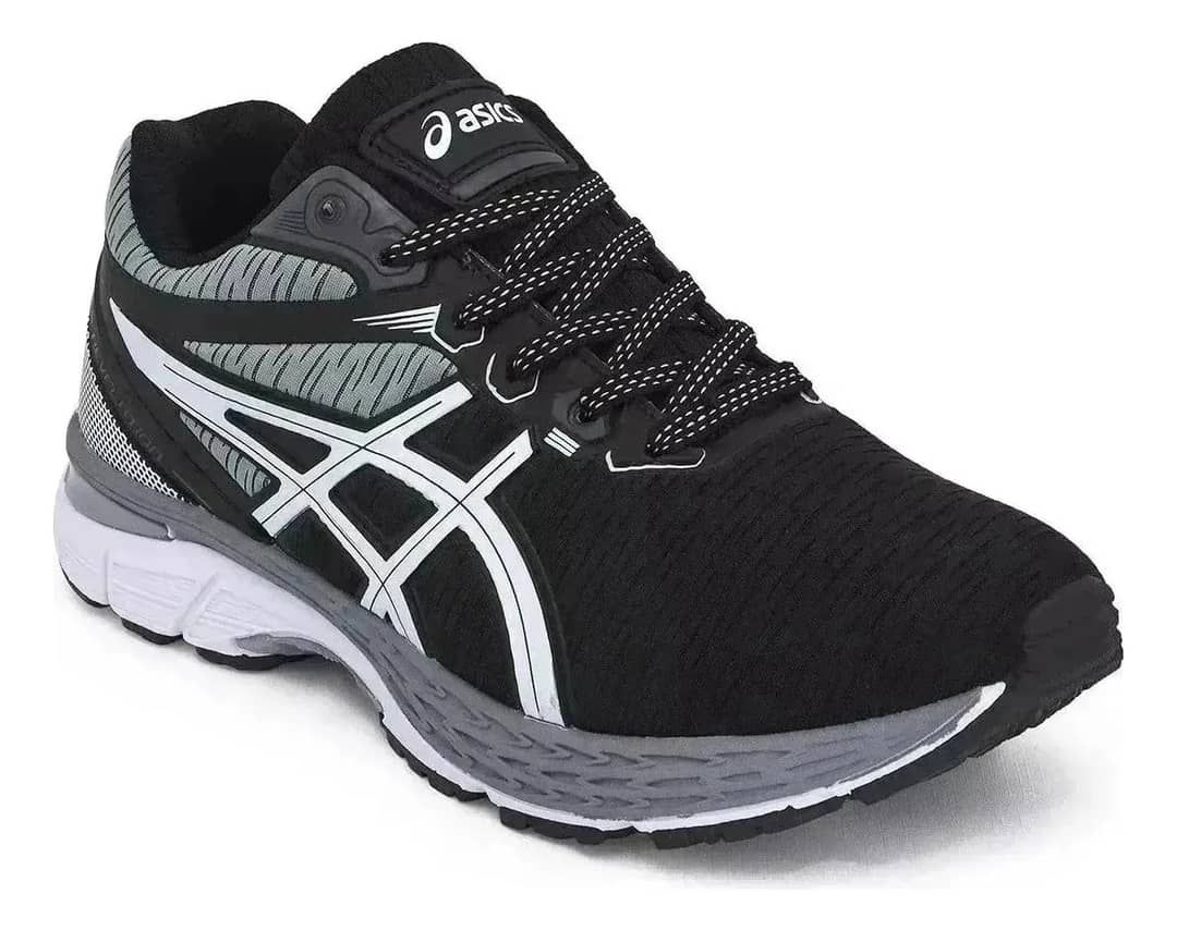 Tênis Asics Revelation Caminhada Academia Treino Confortável Preto/cinza 37 Br