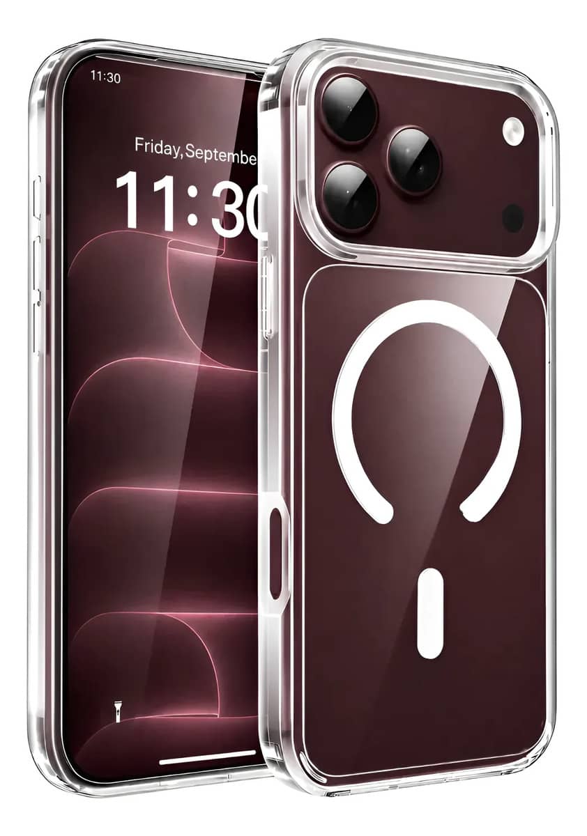 Capa Capinha iPhone 18 Pro Max Case Magnético Anel Magsafe iPhone 18 Pro Max Transparente
