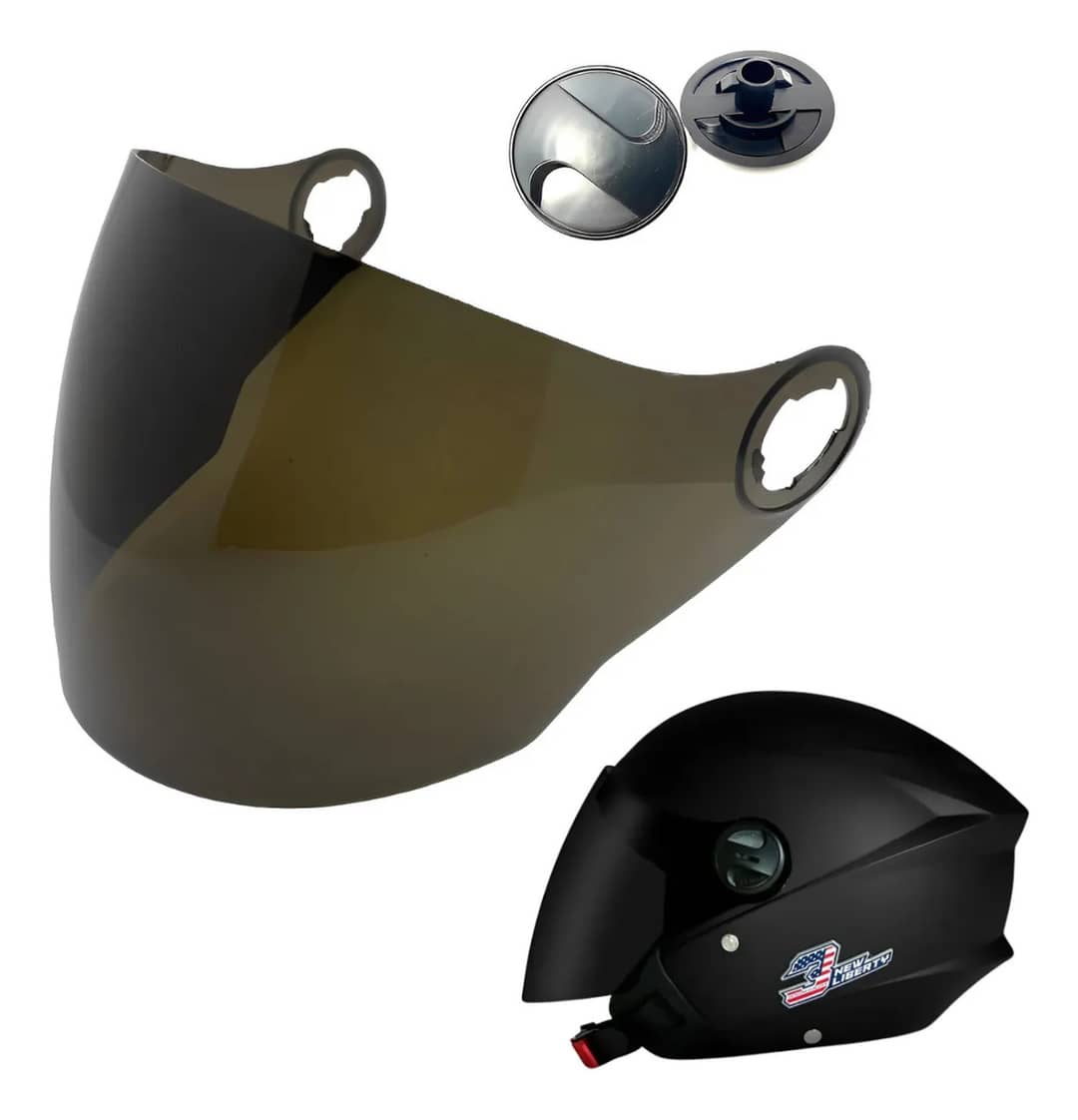 Viseira Fume + Reparo Capacete Pro Tork New Liberty 3 Three